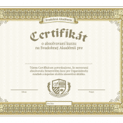 Certifikát Organizátorka svadieb
